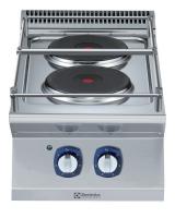 ELECTROLUX Elektrinė viryklė 2 kaitviečių be spintelės, 400 mm, jūrinė, 400V/5,2 kW 371146 | E-gastro