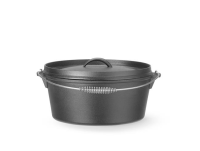 HENDI Ketaus puodas, 7,2 L, juodas, Ø310×(H)155 mm 629376 | E-gastro