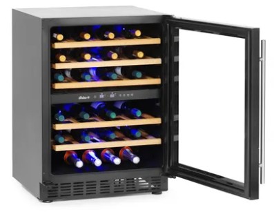 HENDI Vyno šaldytuvas, 2 zonų, 46 buteliai, Arktic, 133L, 220-240V/90W