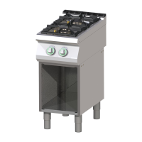 RM GASTRO Dujinė viryklė ant atviros spintelės SP 740 G 00008517 | E-gastro