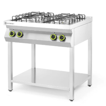 HENDI 4 degiklių dujinė viryklė ant atviro pagrindo Smart, 19kW, 800x700x(H)900mm 143094  | E-gastro