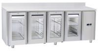 COOL HEAD Šaldomas stalas QRG4200SG, stiklinės durys GN 1/1, 230V/100W, 700x950x2255 mm QRG 4200SG | E-gastro