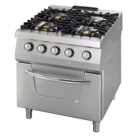 MAXIMA Premium dujinė viryklė, 4 kaitlentės, dviguba, 90 cm, su orkaite 09398500 | E-gastro