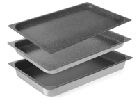 HENDI Aliuminio talpykla GN 1/1 su nepridegančia danga, 530x325x(H)65mm 805534 | E-gastro