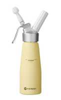 HENDI Grietinėlės plakiklis, 0,5 L, pastelinė geltona, Ø80x(H)260 mm