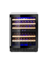 HENDI Vyno šaldytuvas, 2 zonų, 46 buteliai, Arktic, 133L, 220-240V/90W