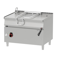 REDFOX Paverčiama keptuvė elektrinė 120 l su rankiniu pakreipimu BR 90/120 E