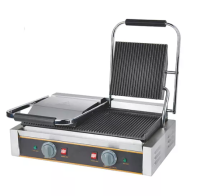 BUFETT Dvigubas kontaktinis grilis, rifliuotas viršus ir apačia CG813, 220V/3,6kW FY-813 | E-gastro