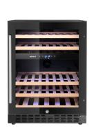 ARKTIC Vyno šaldytuvas, 2 zonų, 46 buteliai, Juodas, 570x595x(H)820mm 237106 | E-gastro