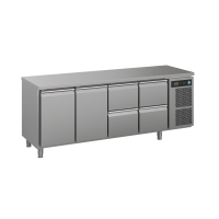 HOSHIZAKI Šaldomas stalas Premier K 4 A DL DL 2D 2D L E, GN 1/1, nerūdijantis plienas, 230V/125kW, 368 l. K 4 A DL DL 2D 2D L E | E-gastro