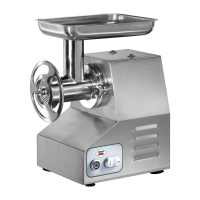 RM GASTRO Elektrinė mėsmalė su 1 malimo grupe ir išimama malimo galvute 300 kg/val 400 V TS 22