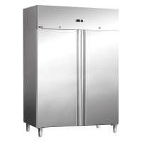REDFOX Dviejų durų šaldytuvas MN 1300, nerūdijantis plienas, 1400 l., 230V/0,45kW 00013351 | E-gastro