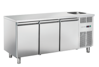 COOL HEAD Šaldomas stalas su plautuve RC3100LV, GN 1/1, 230V/184W, 700x850x1780 mm RC 3100LV | E-gastro