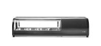 ARKTIC Suši vitrina 4 x GN 1/3 (A) 40 mm., Juoda, 1177x426x(H)296mm 274071 | E-gastro