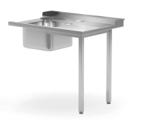HENDI Pakrovimo stalas indaplovei su kriaukle kairė pusė 1200x700x(H)850mm