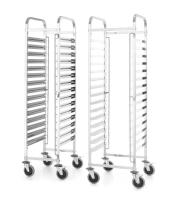 HENDI Transportavimo vežimėlis Kitchen Line, 15x 600x400, Sidabro, 470x620x(H)1735mm