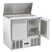 COOL HEAD Saladetė su atveriamu dangčiu CR90A, 2xGN1/, 230V/142,4W, 700x883x900 mm CR 90A | E-gastro