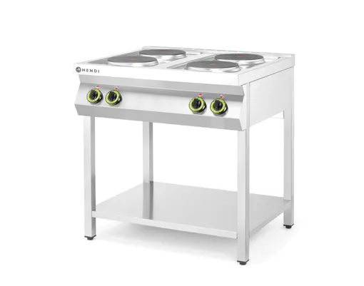 HENDI Kitchen Line 4 degiklių elektrinė viryklė, 400 V / 10400 W, 800 x 700 x (A) 900 mm 226223 | E-gastro