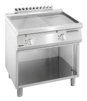 BARTSCHER Elektrinė kepimo plokštuma 700, kombinuota, ant atviros spintelės, 800 mm, 400V/10kW 286509 | E-gastro