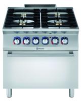 ELECTROLUX Kombinuota viryklė su elektrine orkaite 800 mm ir 4 dujinėmis kaitvietėmis, 380-400V/6kW 371003 | E-gastro