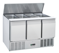 COOL HEAD Saladetė su atveriamu dangčiu CR93A, 3xGN1/1, 230V/233W, 700x890x1365 mm CR 93A | E-gastro