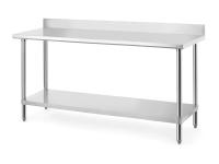 HENDI Centrinis darbo stalas su lentyna ir nugarėle, Budget Line, 1600x600x(H)950mm 817599 | E-gastro