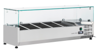 COOL HEAD Ingredientų vitrina VRX12/33, 5 x GN 1/4, 230V/160W, 335x440x1200 mm VRX 12/33 | E-gastro