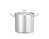 HENDI Aukštas puodas su dangčiu Profi Line, 10L, Ø240x(H)220mm 832400 | E-gastro