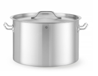 HENDI Vidutinio dydžio puodas su dangčiu Budget Line, 32L, Ø400x(H)260mm 832851 | E-gastro