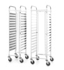 HENDI Transportavimo vežimėlis Kitchen Line, 15x 600x400, Sidabro, 470x620x(H)1735mm