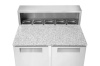 ARKTIC 2 durų šaldytuvo stalas su antstatu ir granito stalviršiu, 247 l, 900x700x(H)1070 mm, 230V/145W 236208 | E-gastro