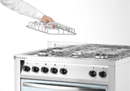 HENDI 5 degiklių dujinė viryklė, 230V/3000W 226254 | E-gastro