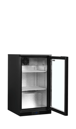 TEFCOLD Pobarinis šaldytuvas DB106H, 1 varstomos stiklinės durys, 105 l., 500 x 520 x 870 mm