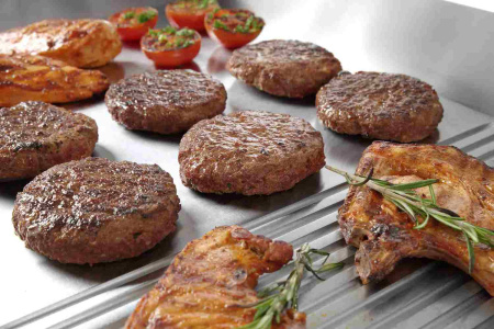 HENDI Kepimo plokštuma Profi Line, 2/3 lygus, 1/3 rifliuotas, 697x474x(H)241mm 203163 | E-gastro
