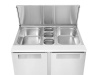 ARKTIC 2 durų šaldomas stalas salotoms su atlenkamuju dangčiu, 247L, 900x700x(H)860mm 236161 | E-gastro