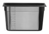 HENDI GN 1/3 konteineris iš juodo polikarbonato, 7,8L, Juodas, 325x176x(H)200mm