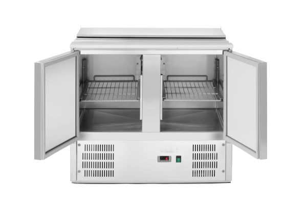 ARKTIC 2 durų šaldomas stalas salotoms su atlenkamuju dangčiu, 247L, 900x700x(H)860mm 236161 | E-gastro