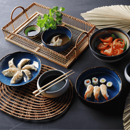 FINE DINE Dubuo Eminence, mėlynas, ø180 mm, 3 vnt. 768372 | E-gastro