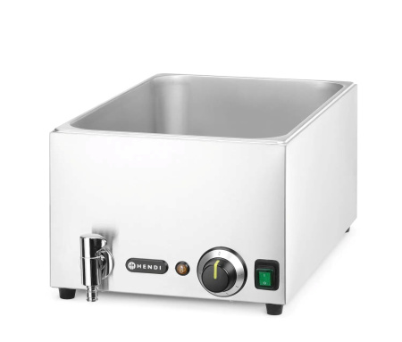 HENDI Rinkinys: marmitas RANGER su išleidimo čiaupu + 3x GN 1/3 su dangčiu, GN 1/1, 590x332x(H)242mm 238868 | E-gastro