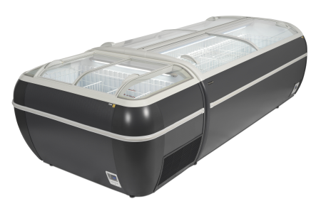 TEFCOLD Antracito prekybinis šaldytuvas,  šaldiklis TWIN HEAD A CF 17337 | E-gastro