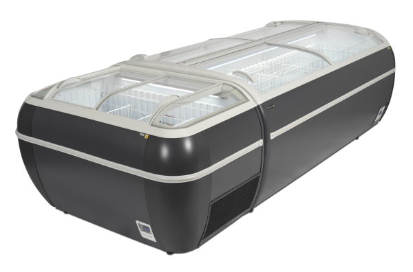 TEFCOLD Antracito prekybinis šaldytuvas,  šaldiklis TWIN HEAD A CF 17337 | E-gastro