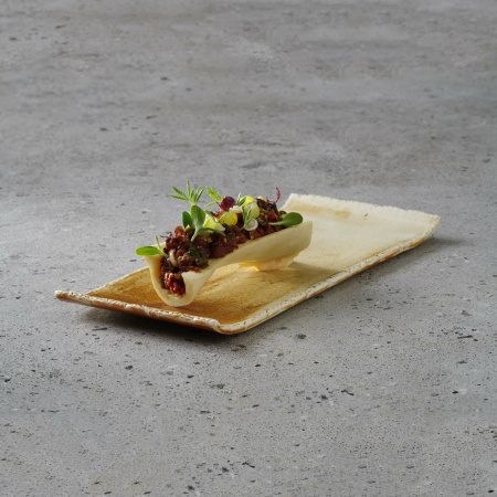 FINE DINE Stačiakampė lėkštė Constancy, ruda, 260x115 mm, 3 vnt. 767528 | E-gastro