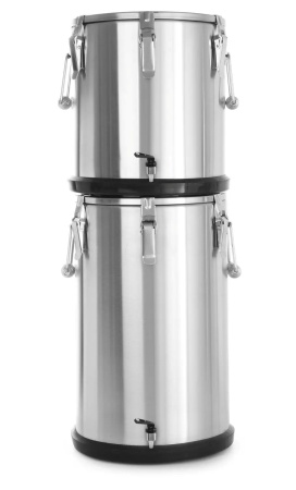 HENDI Termosas maisto transportavimui su čiaupu, 20L, Sidabro, ø330x(H)360mm 710227 | E-gastro