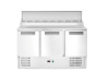 ARKTIC 3 durų šaldytuvo stalas su antstatu 1365x695x(H)955mm 236239 | E-gastro