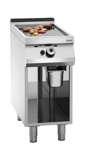 BARTSCHER Dujinė kepimo plokštuma ant atviros spintelės, lygi, 400 mm, 9 kW 2955041 | E-gastro