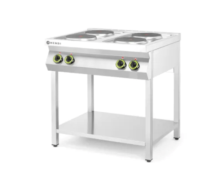 HENDI Kitchen Line 4 degiklių elektrinė viryklė, 400 V / 10400 W, 800 x 700 x (A) 900 mm 226223 | E-gastro