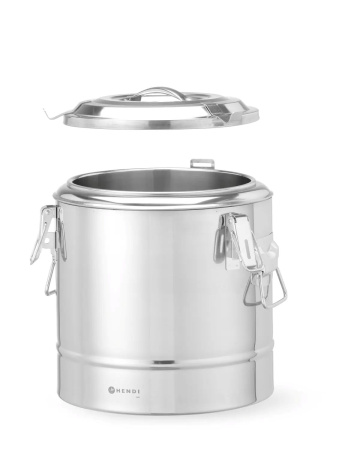 HENDI Termosas maistui gabenti, Kitchen Line, 23L, Sidabro, Ø350x(H)440mm 710241 | E-gastro