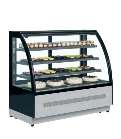 TEFCOLD Šaldoma vitrina LPD1500C BLACK