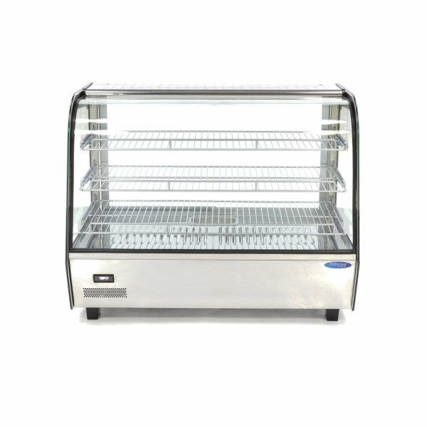 MAXIMA Šildomas maisto vitrininis stalas 160 litru 85 cm 3 lentynos