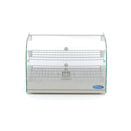 MAXIMA Šildomas maisto vitrininis stendas 45 L 55 cm 2 lentynos